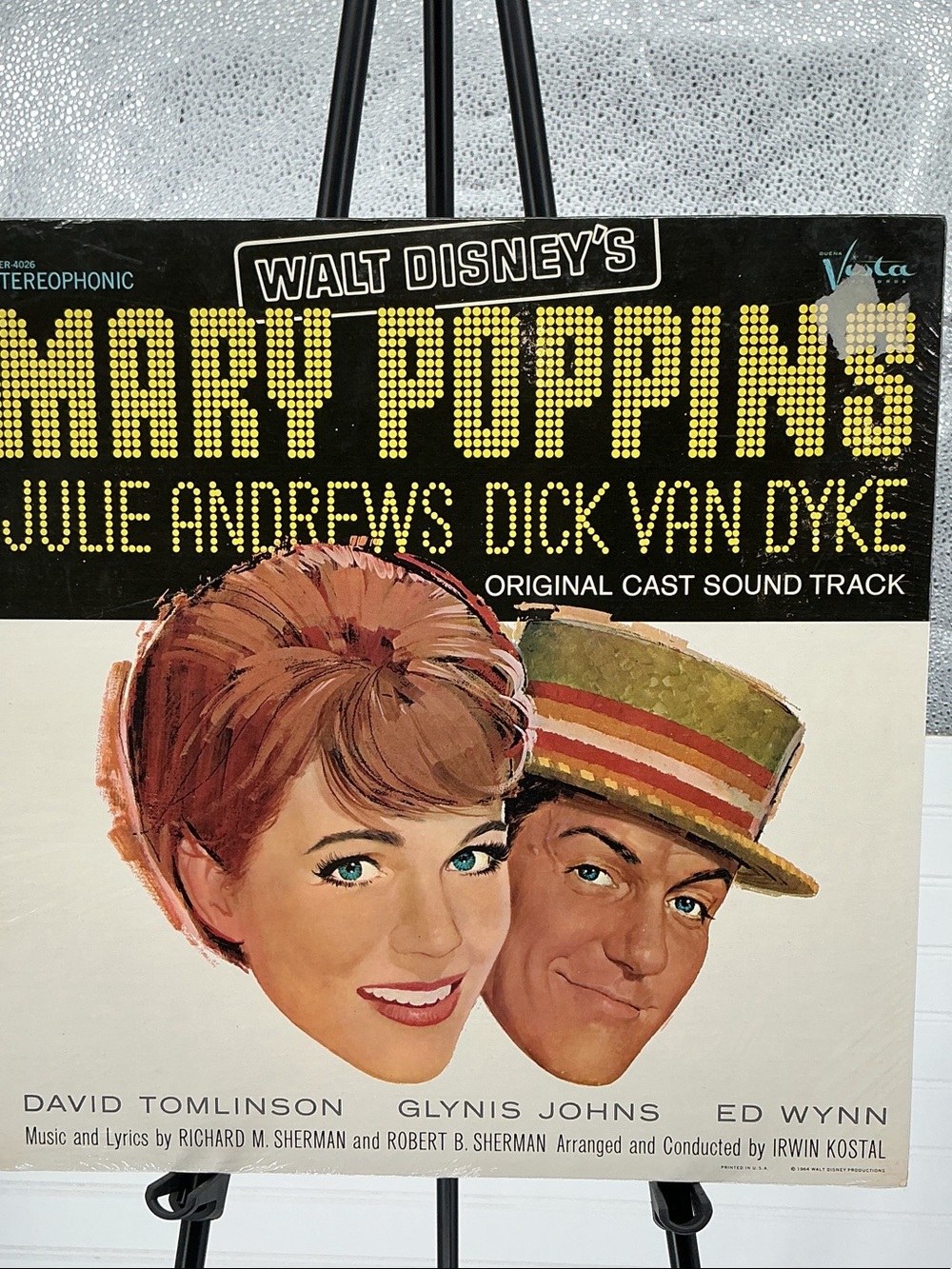 Walt Disney's Mary Poppins Original Cast Soundtrack Vinyl Cover